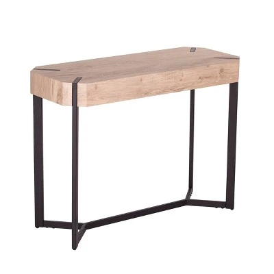 Burnra Modern Farmhouse Console Table Natural/Black - Aiden Lane 5 Burnra Modern Farmhouse Console Table Natural/Black - Aiden Lane - Image 3