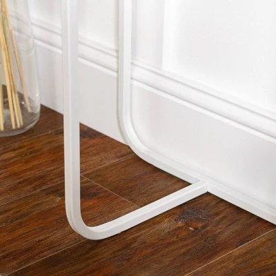 Megan Modern Glam Curved Console Table - Saracina Home Faux White Marble/gold 8 Megan Modern Glam Curved Console Table - Saracina Home Faux White Marble/gold - Image 6