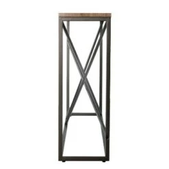 Arendale Faux Marble Skinny Console Table - Aiden Lane Tan/gray