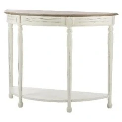 Vologne Traditional Wood French Console Table White - Baxton Studio