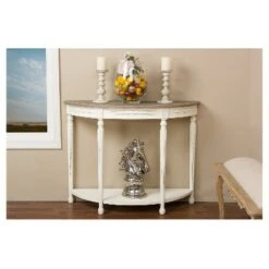 Vologne Traditional Wood French Console Table White - Baxton Studio 7 Vologne Traditional Wood French Console Table White - Baxton Studio -Console Tables Sales unnamed file 5529