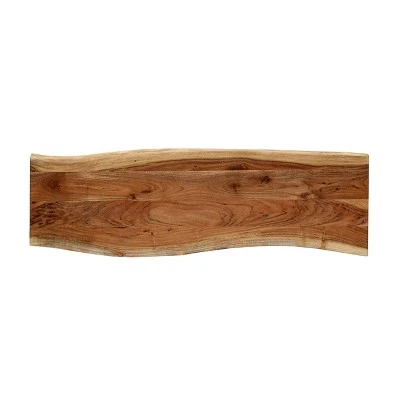 Plumb Handcrafted Modern Industrial Acacia Wood Console Table with Hairpin Legs Natural/Black - Christopher Knight Home 5 Plumb Handcrafted Modern Industrial Acacia Wood Console Table with Hairpin Legs Natural/Black - Christopher Knight Home - Image 3