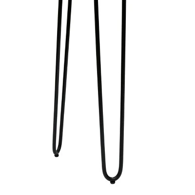 Plumb Handcrafted Modern Industrial Acacia Wood Console Table with Hairpin Legs Natural/Black - Christopher Knight Home 6 Plumb Handcrafted Modern Industrial Acacia Wood Console Table with Hairpin Legs Natural/Black - Christopher Knight Home - Image 4