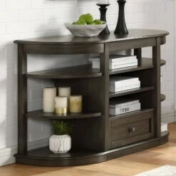 Lusk Wooden Sofa Table Gray - HOMES: Inside + Out