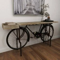 Olivia & May Rustic Metal Console Table Black - Olivia & May -Console Tables Sales unnamed file 5571