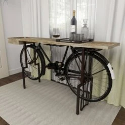 Olivia & May Rustic Metal Console Table Black - Olivia & May -Console Tables Sales unnamed file 5579