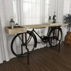 Olivia & May Rustic Metal Console Table Black - Olivia & May -Console Tables Sales unnamed file 5581