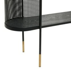 Olivia & May Contemporary Metal Oval Console Table Black - Olivia & May -Console Tables Sales unnamed file 5607