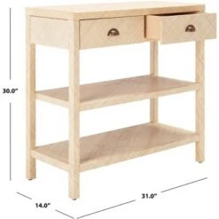 Apis Raffia Console Table - Light Natural/Gold - Safavieh 15 Apis Raffia Console Table - Light Natural/Gold - Safavieh -Console Tables Sales unnamed file 562