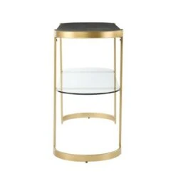 Lyflon Console Table Black/Gold - Aiden Lane -Console Tables Sales unnamed file 5620
