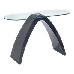 Gummerton Glass Top Sofa Table - miBasics Black High Gloss -Console Tables Sales unnamed file 5639