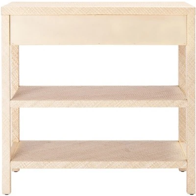 Apis Raffia Console Table - Light Natural/Gold - Safavieh 10 Apis Raffia Console Table - Light Natural/Gold - Safavieh - Image 8