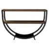 Blakes Rustic Industrial Style Textured Finish Metal Distressed Wood Console Table - Antique Black - Baxton Studio 1 Blakes Rustic Industrial Style Textured Finish Metal Distressed Wood Console Table - Antique Black - Baxton Studio -Console Tables Sales unnamed file 565