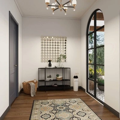 Olivia & May Contemporary Metal Console Table Black - Olivia & May 16 Olivia & May Contemporary Metal Console Table Black - Olivia & May - Image 15