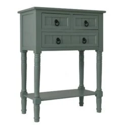 3 Drawer Westerman Console Antique Iced Blue - Decor Therapy