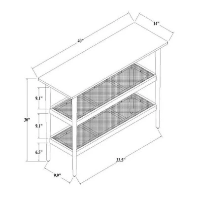 Hearth & Hand W/Magnolia Furniture Wood & Cane Console Table - Hearth & Hand™ with Magnolia Black 9 Hearth & Hand W/Magnolia Furniture Wood & Cane Console Table - Hearth & Hand™ with Magnolia Black - Image 7