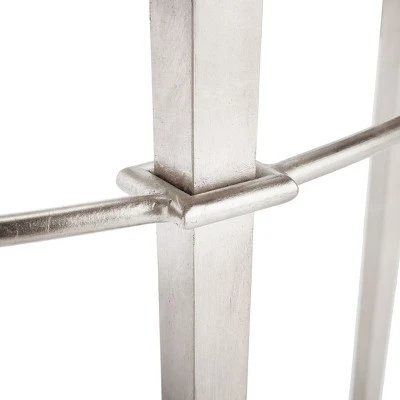 Baur Antique Silver Glass Console Table Antique Silver - Safavieh 8 Baur Antique Silver Glass Console Table Antique Silver - Safavieh - Image 6