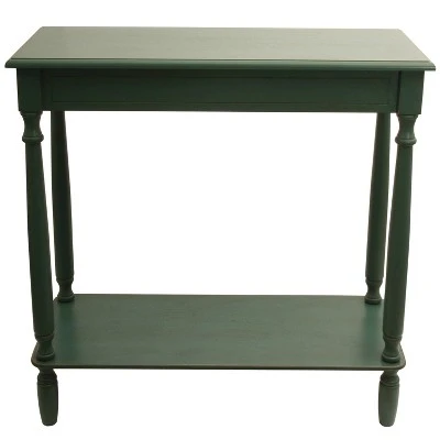 Simplify Console Table - Decor Therapy Antique Teal 4 Simplify Console Table - Decor Therapy Antique Teal - Image 3