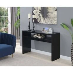 Breighton Home Northfield Deluxe Console Table - Johar Furniture Black