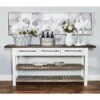 Olivia & May Farmhouse Wood Rectangle Console Table White - Olivia & May 2 Olivia & May Farmhouse Wood Rectangle Console Table White - Olivia & May -Console Tables Sales unnamed file 585