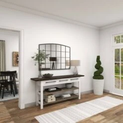 Olivia & May Farmhouse Wood Rectangle Console Table White - Olivia & May 42 Olivia & May Farmhouse Wood Rectangle Console Table White - Olivia & May -Console Tables Sales unnamed file 603