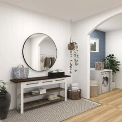 Olivia & May Farmhouse Wood Rectangle Console Table White - Olivia & May 43 Olivia & May Farmhouse Wood Rectangle Console Table White - Olivia & May -Console Tables Sales unnamed file 604