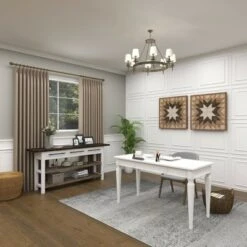 Olivia & May Farmhouse Wood Rectangle Console Table White - Olivia & May 44 Olivia & May Farmhouse Wood Rectangle Console Table White - Olivia & May -Console Tables Sales unnamed file 605