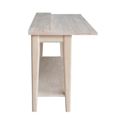 Prevail Flip Open Console/Sofa Table - International Concepts Natural 8 Prevail Flip Open Console/Sofa Table - International Concepts Natural - Image 6