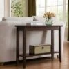 Laurent Hall Stand Chocolate Cherry Finish - Leick Home -Console Tables Sales unnamed file 626