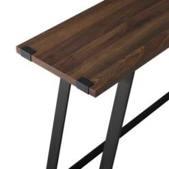 Urban Industrial Entry Table with Wood and Metal - Saracina Home Dark Walnut 16 Urban Industrial Entry Table with Wood and Metal - Saracina Home Dark Walnut -Console Tables Sales unnamed file 647