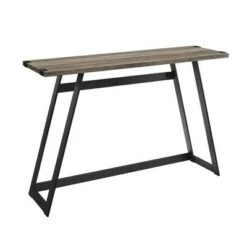 Urban Industrial Entry Table with Wood and Metal - Saracina Home Dark Walnut 24 Urban Industrial Entry Table with Wood and Metal - Saracina Home Dark Walnut -Console Tables Sales unnamed file 655