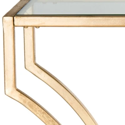 Alphonse Console - Gold/Glass - Safavieh 5 Alphonse Console - Gold/Glass - Safavieh - Image 3
