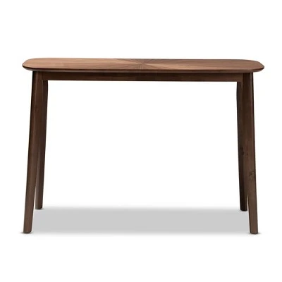 Wendy Wood Console Table Walnut - Baxton Studio 7 Wendy Wood Console Table Walnut - Baxton Studio - Image 5