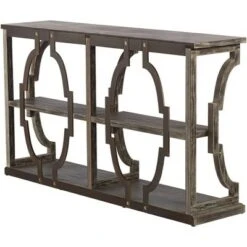 Crestview Collection Farmhouse Chestnut Wood Three-Tier Console Table 64" x 36" Brown Antique White for Living Room Entryway House 15 Crestview Collection Farmhouse Chestnut Wood Three-Tier Console Table 64" x 36" Brown Antique White for Living Room Entryway House -Console Tables Sales unnamed file 698