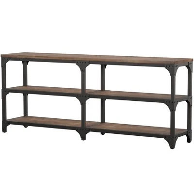 Console Table Weathered Oak - Acme Furniture 4 Console Table Weathered Oak - Acme Furniture - Image 2