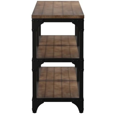 Console Table Weathered Oak - Acme Furniture 5 Console Table Weathered Oak - Acme Furniture - Image 3