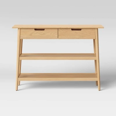 Ellwood Wood Console Table with Drawers - Project 62™ Natural 5 Ellwood Wood Console Table with Drawers - Project 62™ Natural - Image 3
