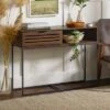 Visconti Boho Slat Door Entry Table - Saracina Home Dark Walnut 1 Visconti Boho Slat Door Entry Table - Saracina Home Dark Walnut -Console Tables Sales unnamed file 750