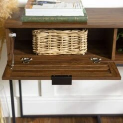 Visconti Boho Slat Door Entry Table - Saracina Home Dark Walnut 18 Visconti Boho Slat Door Entry Table - Saracina Home Dark Walnut -Console Tables Sales unnamed file 752