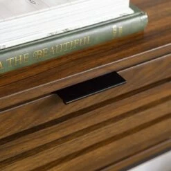 Visconti Boho Slat Door Entry Table - Saracina Home Dark Walnut 22 Visconti Boho Slat Door Entry Table - Saracina Home Dark Walnut -Console Tables Sales unnamed file 756