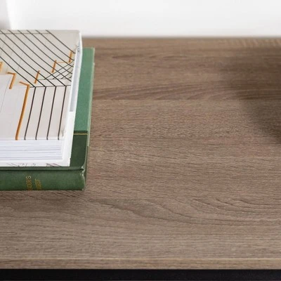 Benny Urban Industrial Angle Iron Entryway Table - Saracina Home Dark Walnut 6 Benny Urban Industrial Angle Iron Entryway Table - Saracina Home Dark Walnut - Image 4