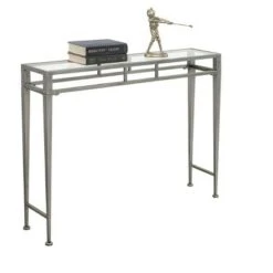 Gold Coast Julia Hall Console Table Antique Silver - Breighton Home
