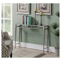 Gold Coast Julia Hall Console Table Antique Silver - Breighton Home -Console Tables Sales unnamed file 788