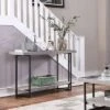 Grislare Rectangular Sofa Table - HOMES: Inside + Out Antique White/black -Console Tables Sales unnamed file 822