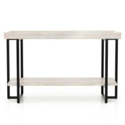 Grislare Rectangular Sofa Table - HOMES: Inside + Out Antique White/black -Console Tables Sales unnamed file 824