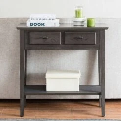 Favorite Finds Hall Console Smoke Gray - Leick Home -Console Tables Sales unnamed file 835