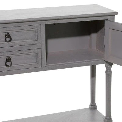 Olivia & May Traditional Wood Console Table Gray - Olivia & May 4 Olivia & May Traditional Wood Console Table Gray - Olivia & May - Image 2