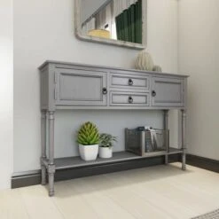Olivia & May Traditional Wood Console Table Gray - Olivia & May 19 Olivia & May Traditional Wood Console Table Gray - Olivia & May -Console Tables Sales unnamed file 864