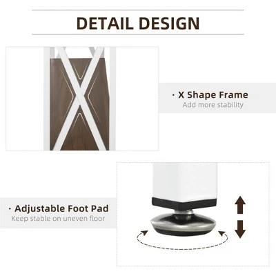 HOMCOM Industrial Style Entryway Console Table Desk with Shelf Living Room Bedroom 5 HOMCOM Industrial Style Entryway Console Table Desk with Shelf Living Room Bedroom - Image 3