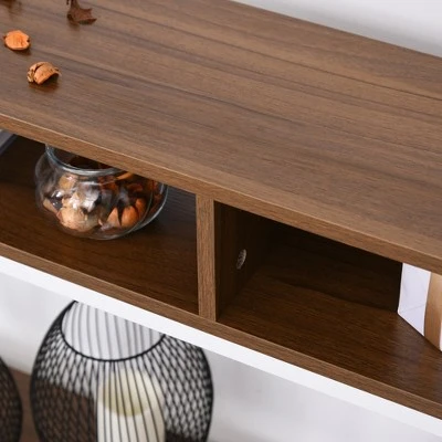 HOMCOM Industrial Style Entryway Console Table Desk with Shelf Living Room Bedroom 8 HOMCOM Industrial Style Entryway Console Table Desk with Shelf Living Room Bedroom - Image 6